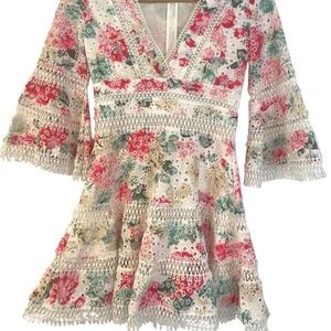 NWOT ANUA floral Sequin dress
